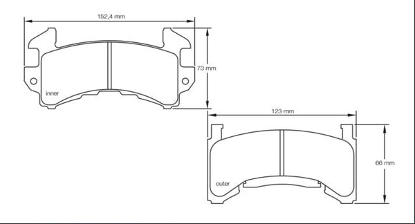 Pagid Racing Brake Pads No. 1595 - Competition Motorsport