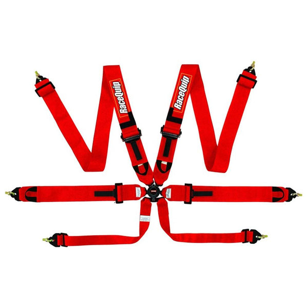 RaceQuip FIA Camlock 6pt Pull Down Lap Harness (851001/11)
