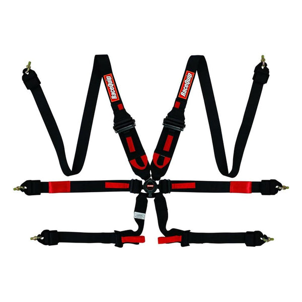 RaceQuip FIA Camlock 6pt 2" Pull Up Lap FHR Harness (856006/16)