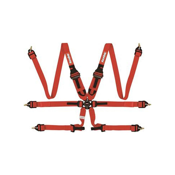 RaceQuip FIA Camlock 6pt 2" Pull Up Lap FHR Harness (856006/16)