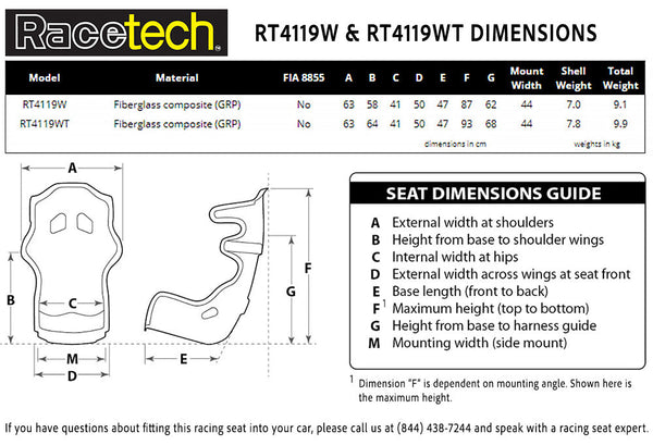 Racetech RT4119W Racing Seat - ModMyEuro