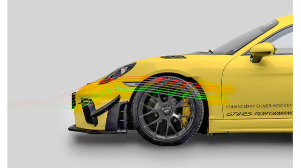 SilverRocket Dry Carbon Fiber Pro Dive Planes (Porsche 718 GT4 RS) - ModMyEuro