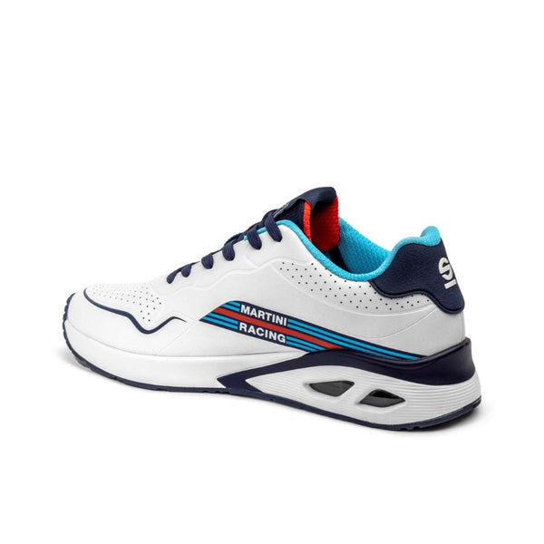 Rear angled view of Sparco S-Light Shoe featuring Martini Racing graphics