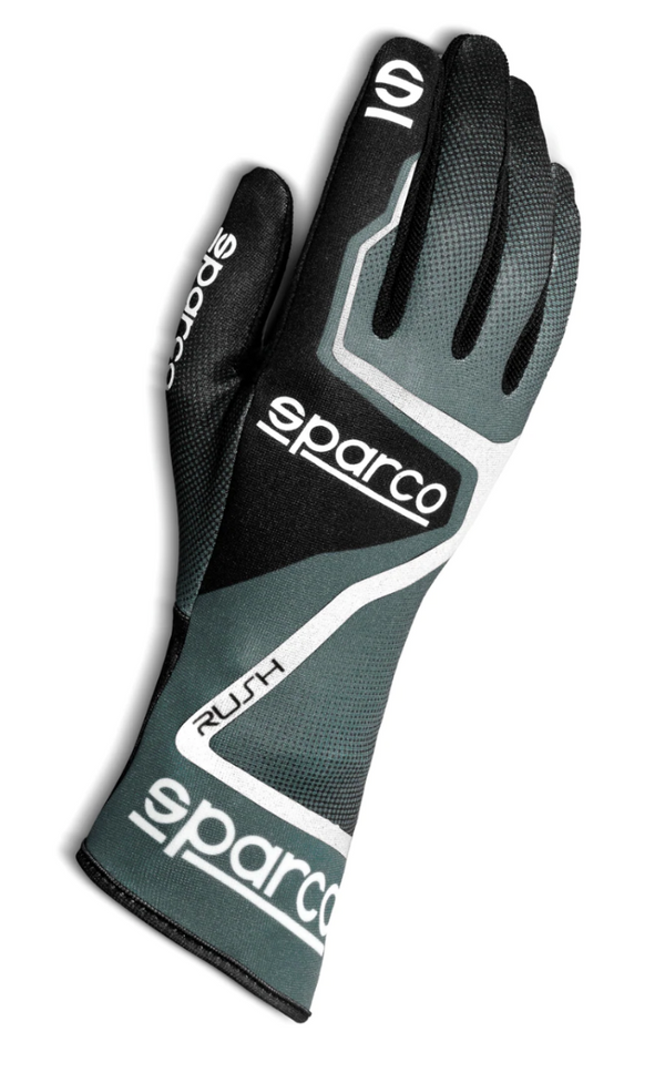 Sparco Rush Kart Racing Glove - Grey/White Image