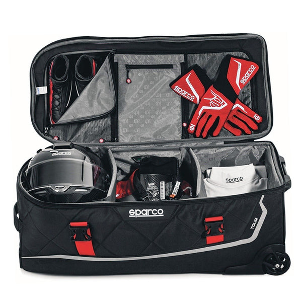 Sparco Martini Racing Tour bag has a large interior for all your gear