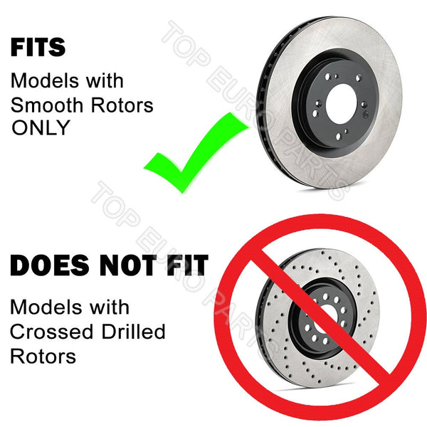 Maserati Ghibli base rear brake rotor 1pc TopEuro #219 PREMIUM