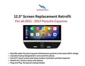 2011-2017 Porsche Cayenne Plug-n-Play CarPlay Kit W/ Screen W/Vents - ModMyEuro