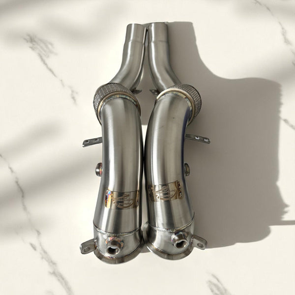BMW N63R/N63B Catless Race Downpipes - M550i, 750i, M850i, X5, X6, X7 - ModMyEuro