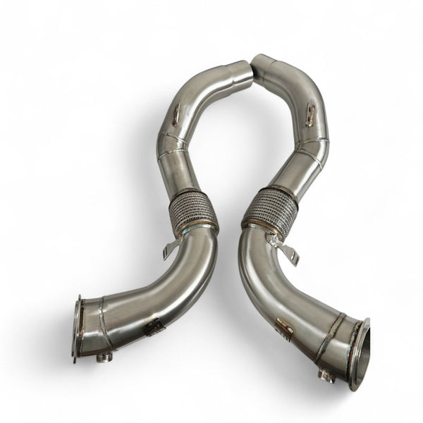 BMW N63R/N63B Catless Race Downpipes - M550i, 750i, M850i, X5, X6, X7 - ModMyEuro