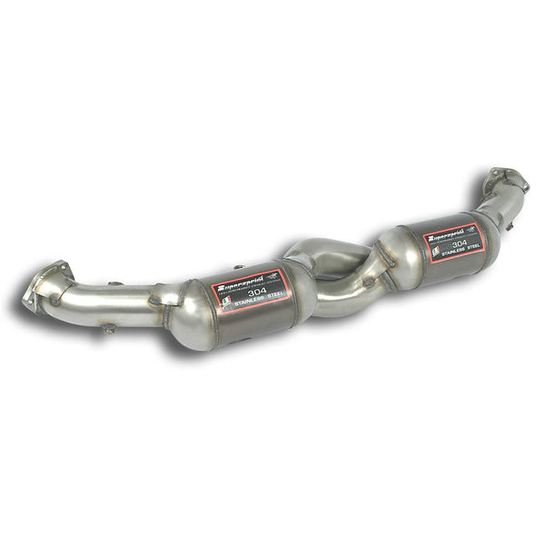 Supersprint PORSCHE 911 (997 Series "Club Coupè") Front Pipe Right + Left With Metallic Catalytic Converter 200Cpsiaccepts The Stock Rear Mufflers