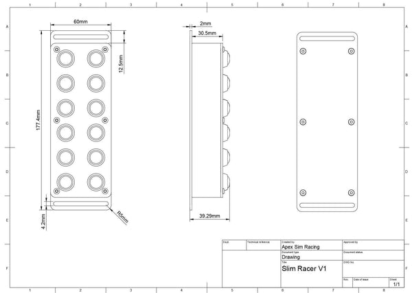 Slim Racer Button Boxes - Apex Sim Racing - Sim Racing Products