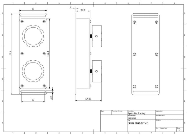 Slim Racer Button Boxes - Apex Sim Racing - Sim Racing Products