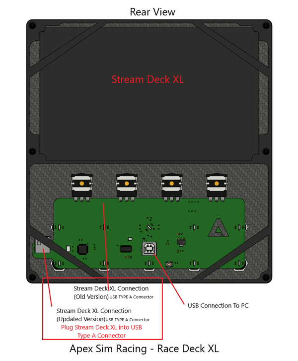 Race Deck XL Button Box - Apex Sim Racing - Sim Racing Products