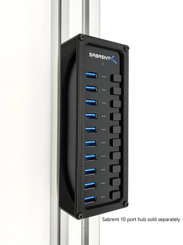 USB 10 Port 60W Hub Mount ONLY (Sabrent usb hub not included) - Apex Sim Racing - Sim Racing Products