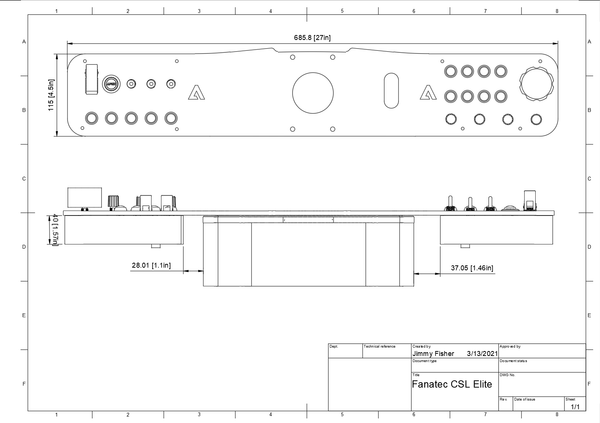 Fanatec CSL Elite Dash Board - Apex Sim Racing - Sim Racing Products