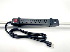 6 Outlet Rig Mounted Power Strip - Apex Sim Racing - Sim Racing Products