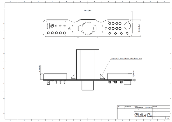 Simagic M10 Dash Board - Apex Sim Racing - Sim Racing Products