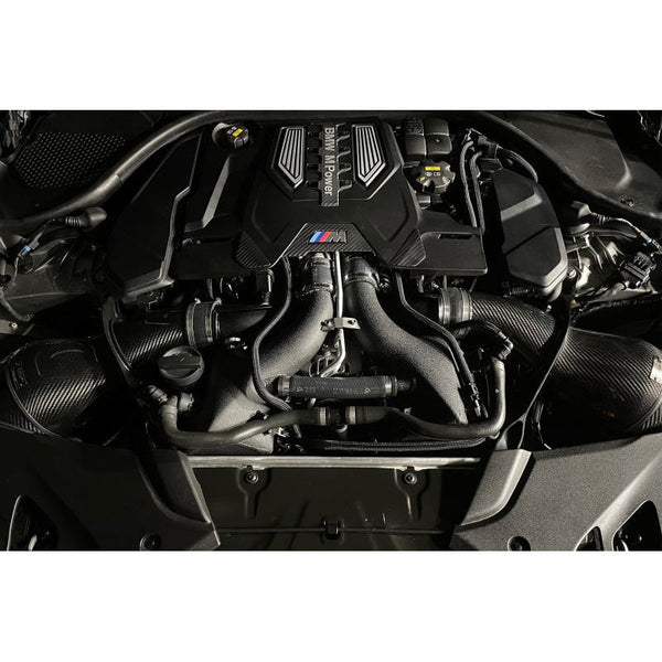 CSF 16-21 BMW M5 (F90) / 17-21 BMW M8 (F91/F92/F93) Twin Charge-Air-Cooler Set - Crinkle Black - ModMyEuro