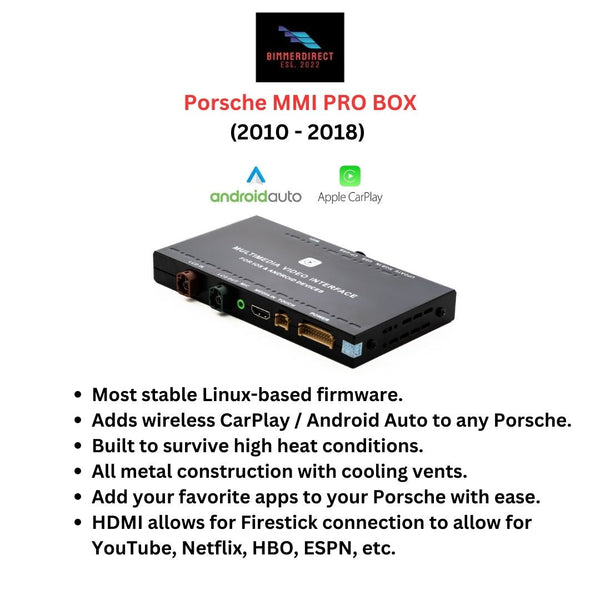 Porsche MMI+ CarPlay & Android Auto Kit PCM 3.1 (For All 2010+ Porsche Models) - ModMyEuro