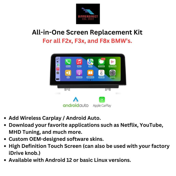 2015-2020 BMW 3 Series Plug-n-Play CarPlay Kit W/ Screen - ModMyEuro
