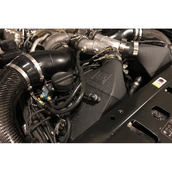 CSF 12-16 BMW M5 (F10) / 12-18 BMW M6 (F06/F12/F13) Twin Charge-Air-Cooler Set - Crinkle Black - ModMyEuro