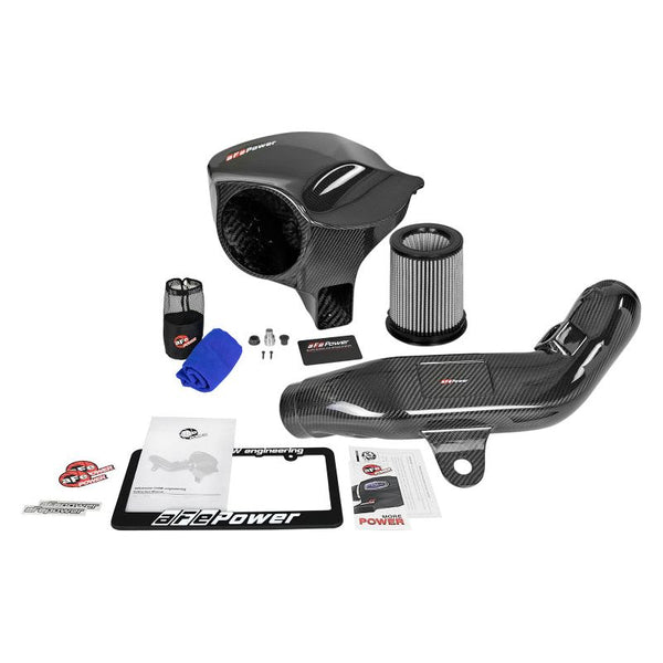 aFe Power Black Series Stage-2 Carbon Fiber Cold Air Intake System w/ Pro DRY S Media BMW M2 (F87) 2016-2021 - ModMyEuro