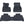 3D MAXpider F95 X5M All-Weather Floor Mat Set