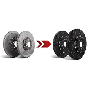 EBC Racing 2014-2019 BMW M3 F80/F82 380mm 2-Piece Iron Conversion Rear Rotors - ModMyEuro