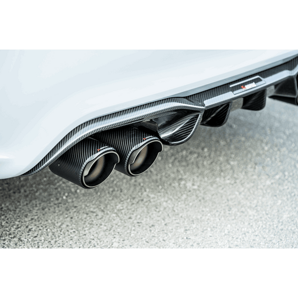 Akrapovic 2018+ BMW M2 Competition/M2 CS (F87N) Slip-On Line (Titanium) w/Carbon Fiber Tips - ModMyEuro