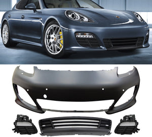 2010-2013 Porsche Panamera 4S Style Unpainted Front Bumper Cover PP - ModMyEuro