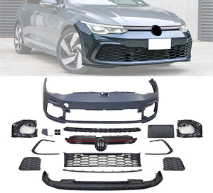 2022-2024 Vw Golf GTI MK8 GTI Style Unpainted Front Bumper Cover - ModMyEuro
