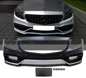 Fits 15-18 Benz W205 C-Class C63 PP Front Bumper Kit - ModMyEuro