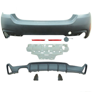 2014-2020 BMW F32 428i M-P Style Rear Bumper Conversion Kit W/ Diffuser - ModMyEuro