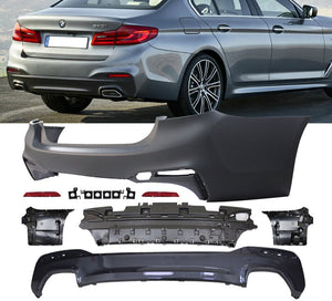 2017-2020 BMW G30 5 Series M-Tech Style Rear Bumper Conversion Kit - ModMyEuro
