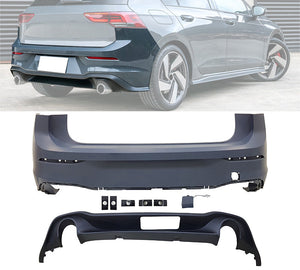 2022-2024 Volkswagen Golf MK8 GTI Style Rear Bumper Cover Conversion - ModMyEuro