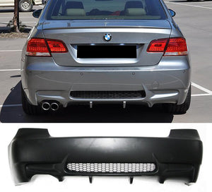 2007-2013 BMW E92 E93 M3 Style Rear Bumper Conversion Kit W/ Single Exhaust - ModMyEuro