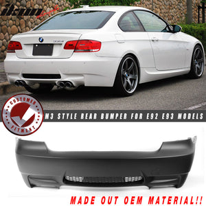 2007-2013 BMW 328i 335i E92 3 Series M3 Style Rear Bumper Conversion Kit - ModMyEuro