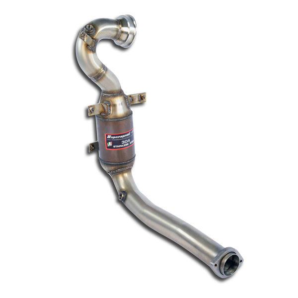 Supersprint 500 ABARTH Turbo Downpipe Kit +  Metallic Catalytic Converter(Automated Manual Gearbox - Mta)