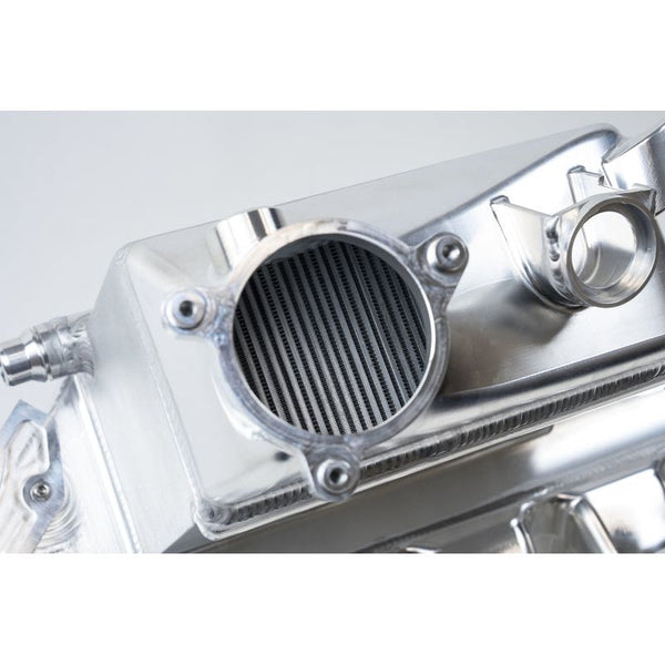 CSF BMW M2/M3/M4 S58 Comp &amp; Non-Comp (G8X) Charge-Air Cooler Manifold - Thermal Dispersion Black - ModMyEuro