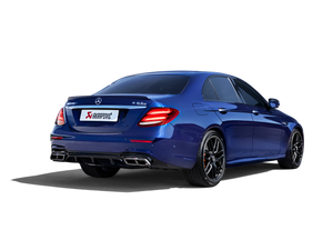 Akrapovic 2018 Mercedes Benz E63 Evolution Line (Titanium) & Link Pipe w/ Gloss Carbon Fiber Tips - ModMyEuro
