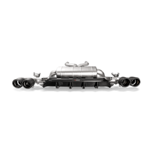 Akrapovic 18+ BMW M5 (F90) Rear Carbon Fiber Diffuser - High Gloss w/ Red/White Akrapovic Logo - ModMyEuro