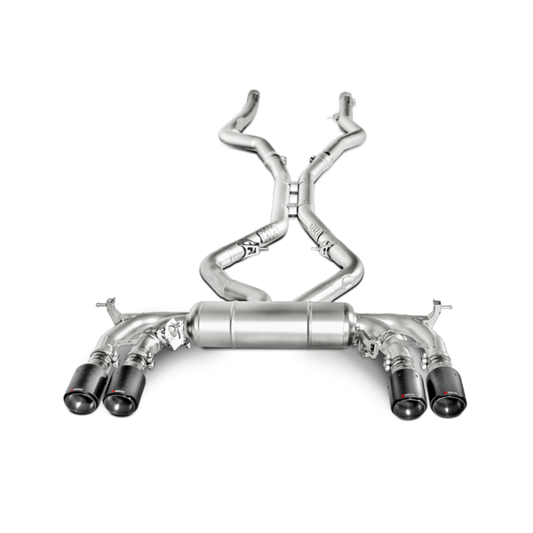 Akrapovic 15-17 BMW X5M (F85) Evolution Line Cat Back (Titanium) w/ Carbon Tips - ModMyEuro