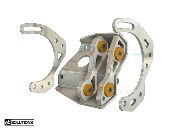 A/C Solutions BMW S14 M10 Sanden Compressor Bracket (E30 M3, 320is, 318i) - ModMyEuro