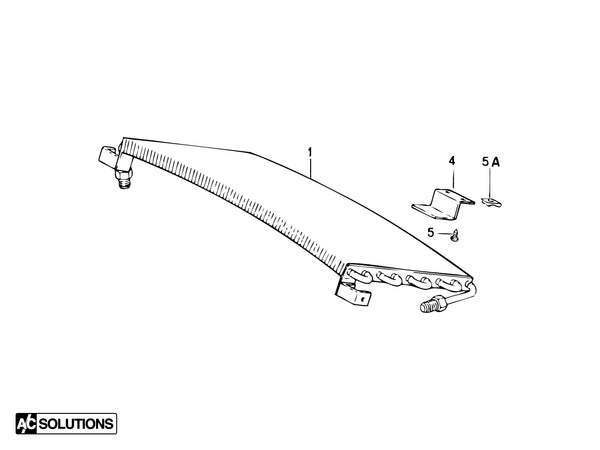 A/C Solutions Porsche 911 Rear Decklid Condenser Mount (91157314700)