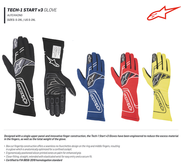 Alpinestars Tech-1 Start v3 Nomex Gloves - ModMyEuro