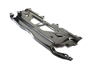 Three-Quarter view of the AutoTecknic Carbon Cooling Shroud highlighting the "V" Weave
