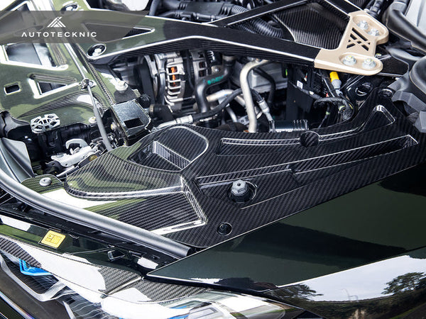 AutoTecknic G8X M3 / M4 Dry Carbon Engine Bay Trim Set - V2