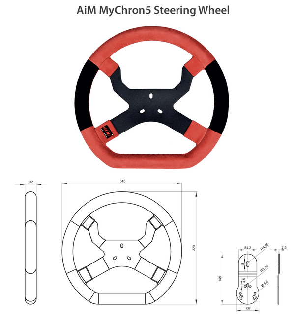AiM_Steering_Wheel_Red_Black_Dimensions_iMage