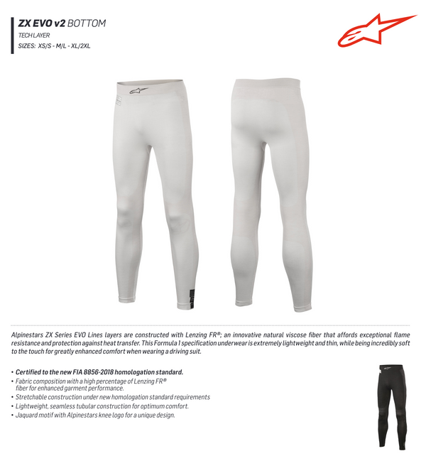 Alpinestars ZX EVO v2 Underlayer Pants - ModMyEuro