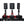 P1000 Pedal Set - Rear View - Apex Sim Racing
